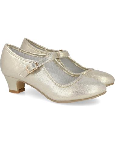 Zapatos BUBBLE BOBBLE  de Niña BUBBLE KIDS B119 ZAPATOS DE FLAMENCA PARA NINA  ORO