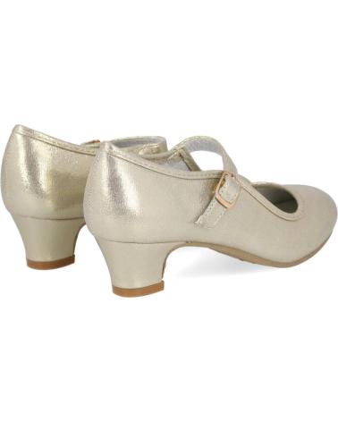 Zapatos BUBBLE BOBBLE  de Niña BUBBLE KIDS B119 ZAPATOS DE FLAMENCA PARA NINA  ORO