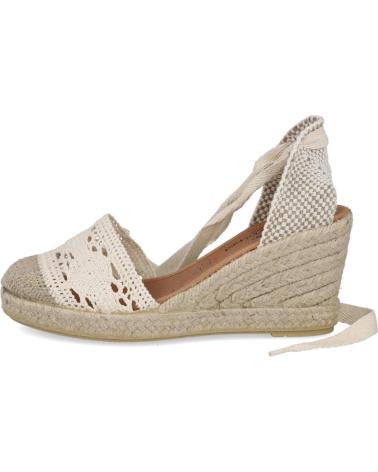 Woman Sandals CALZAMUR 40210 ALPARGATAS DE CUNA CON CINTAS PARA MUJER  BEIGE