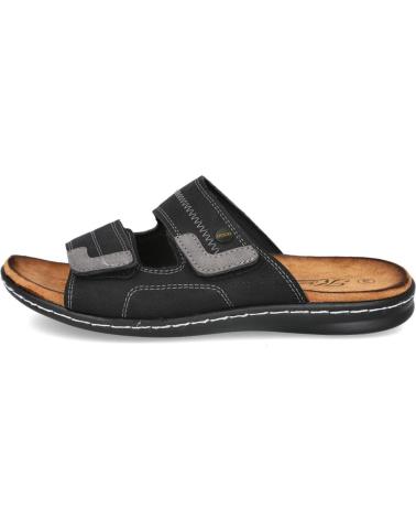 Man Sandals L&R SHOES LR SHOES SU8713 SANDALIAS PLANAS DE HOMBRE  NEGRO