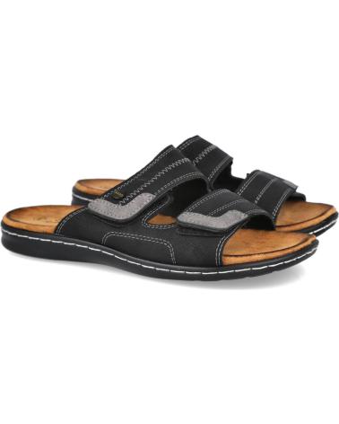 Man Sandals L&R SHOES LR SHOES SU8713 SANDALIAS PLANAS DE HOMBRE  NEGRO