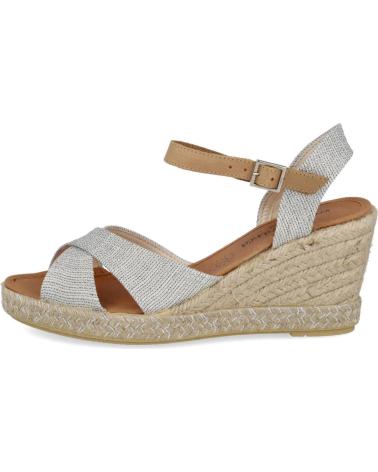 Woman Sandals CALZAMUR 40204 CUNAS MUJER  PLATA