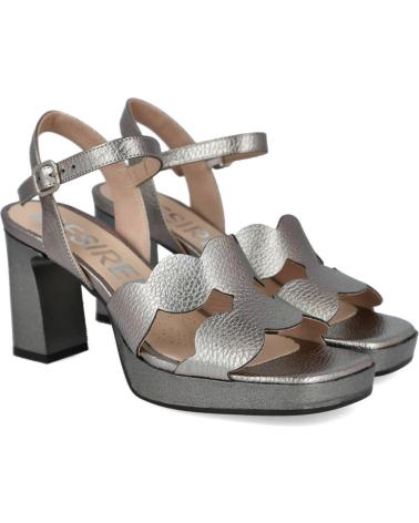 Sandálias DESIREÉ  de Mulher DESIREE JUDIT7 SANDALIAS DE PIEL CON PLATAFORMA  PLOMO