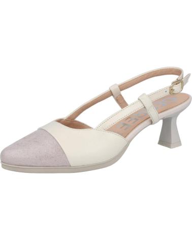 Sandálias DESIREÉ  de Mulher DESIREE MAIA25 ZAPATOS DE PIEL CON TACON BAJO PARA MUJER  BEIGE