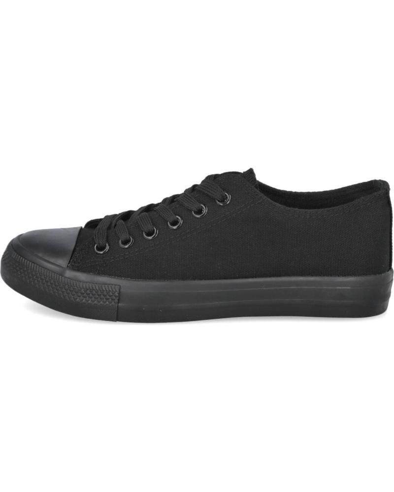 Zapatillas deporte L&R SHOES  de Mujer LR SHOES 888-1 ZAPATILLAS DE LONA PARA MUJER  NEGRO