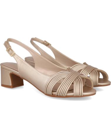 Sandalen PRESTIGIO  für Damen C-503 ZAPATOS DE TACON BAJO PARA MUJER  ORO