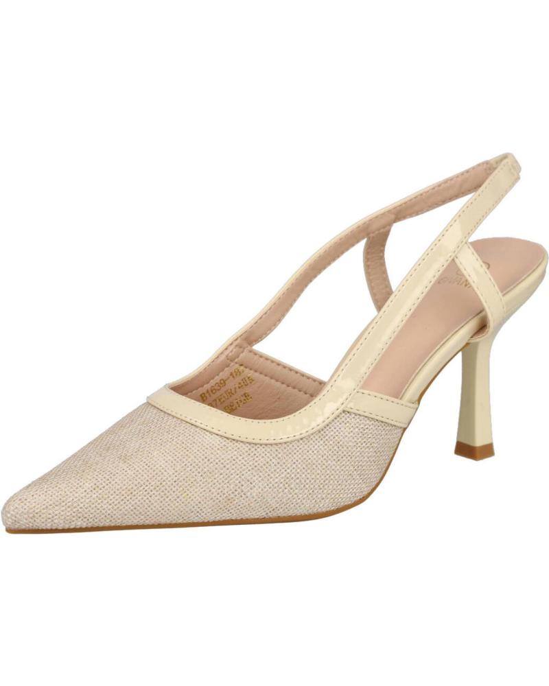 Sandalias L&R SHOES  de Mujer LR SHOES B1639-187 ZAPATOS DE TACON PARA MUJER  BEIGE