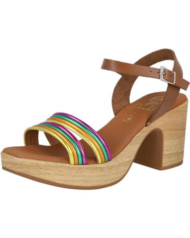 Woman Sandals OH MY SANDALS 5392 SANDALIAS DE TACON ALTO MUJER  ROBLE COMBINADO