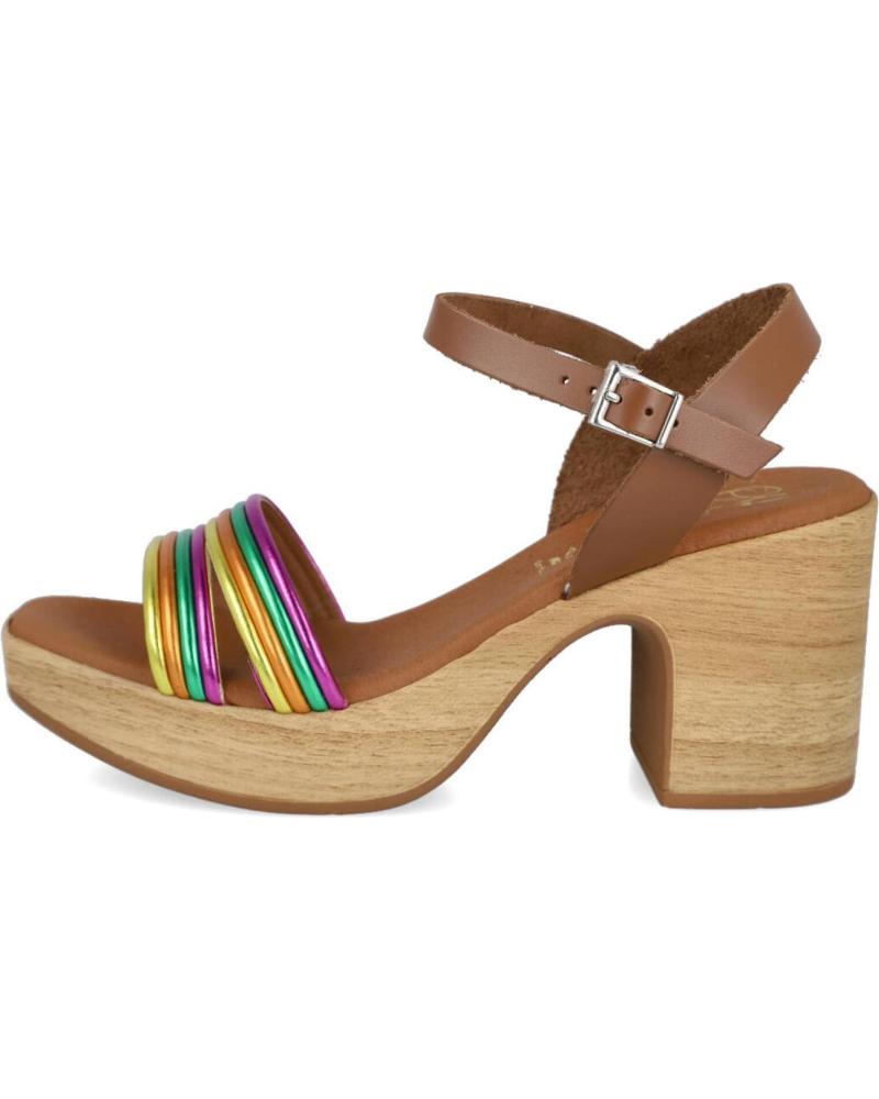 Woman Sandals OH MY SANDALS 5392 SANDALIAS DE TACON ALTO MUJER  ROBLE COMBINADO