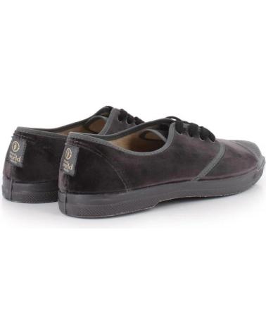 NATURAL WORLD 130 M 55 MUSLI SAMT-SNEAKER MIT ZEHENKAPPE GRAU GRIS