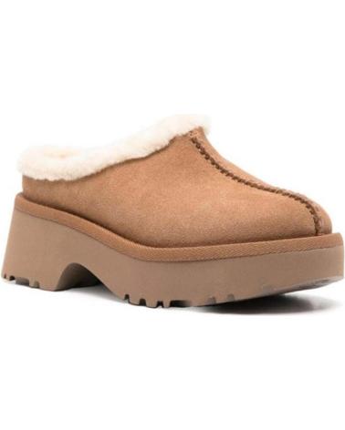 Chaussures UGG  pour Femme ZUECOS W NEW HEIGHTS COZY CLOG MUJER CUERO  MARRóN