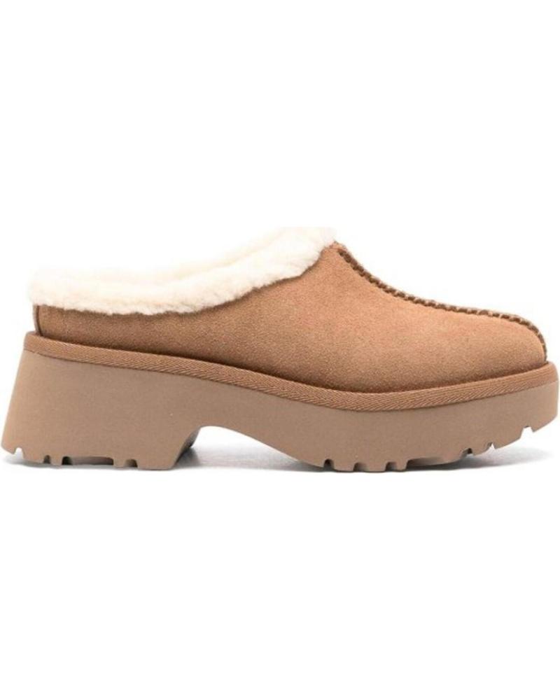 Chaussures UGG  pour Femme ZUECOS W NEW HEIGHTS COZY CLOG MUJER CUERO  MARRóN