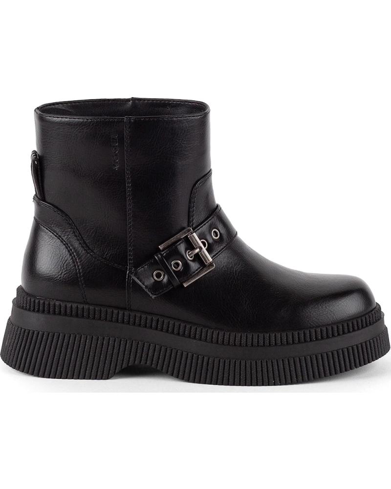 Woman boots VICTORIA BOTAS 1301105 DUBLIN HEBILLA EFECTO PIEL  NEGRO