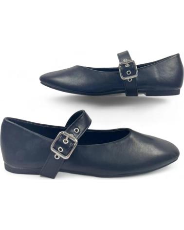 Bailarinas TIMBOS  de Mujer MERCEDES PLANO VESTIR MUJER 130613  NEGRO