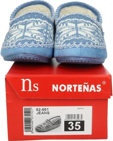 Calzado de casa NORTEÑAS  de Mujer 62-661  JEANS