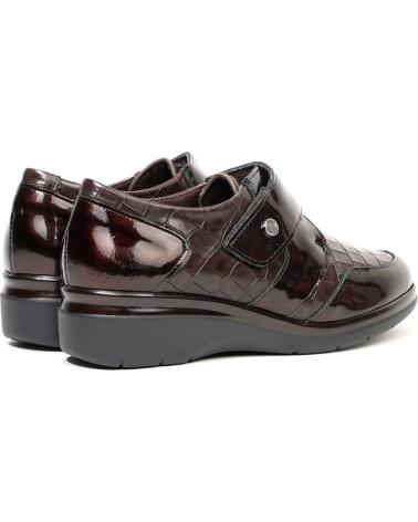 PITILLOS - ZAPATO DE MUJER 10025 MARRON PIEL AJUSTE VELCRO VARIOS COLORES