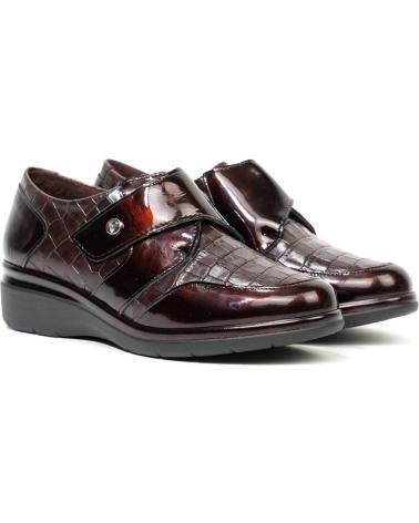 PITILLOS - ZAPATO DE MUJER 10025 MARRON PIEL AJUSTE VELCRO VARIOS COLORES