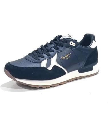 Scarpe sport PEPE JEANS  per Uomo DEPORTIVO CASUAL DE PIEL CON SUELA DE GOMA  NEGRO