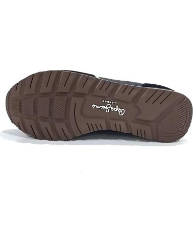 Scarpe sport PEPE JEANS  per Uomo DEPORTIVO CASUAL DE PIEL CON SUELA DE GOMA  NEGRO