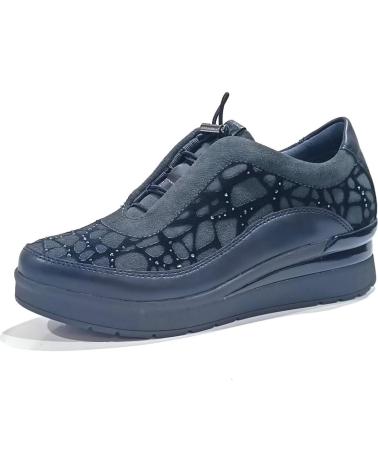 Scarpe Sport De Mujer STONEFLY ZAPATO CASUAL DE ANTE CON CUNA Y SISTEMA BLUESOFT EN LA SUEL BELUGA GRIS