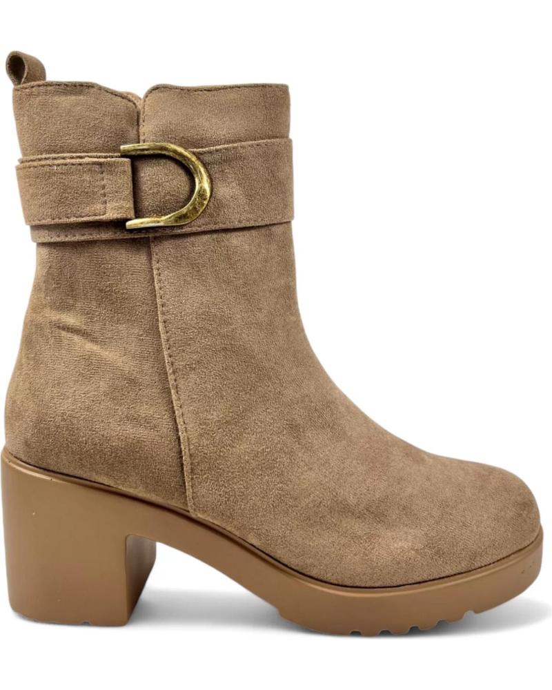 Bottines TIMBOS  pour Femme BOTIN TACON DE MUJER 130626  BEIGE