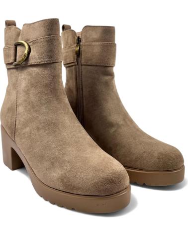 Bottines TIMBOS  pour Femme BOTIN TACON DE MUJER 130626  BEIGE