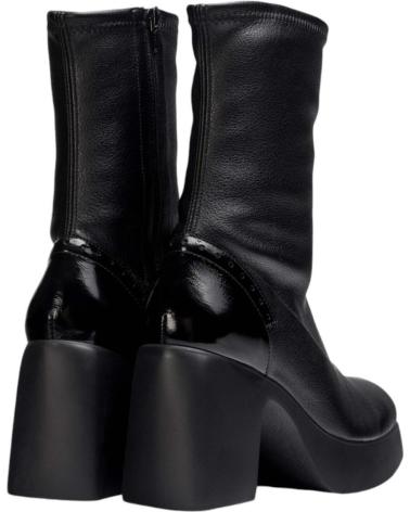 Botas de Mulher WONDERS BOTAS PIEL NEGRAS JUNEAU-MENORCA-NEGRO