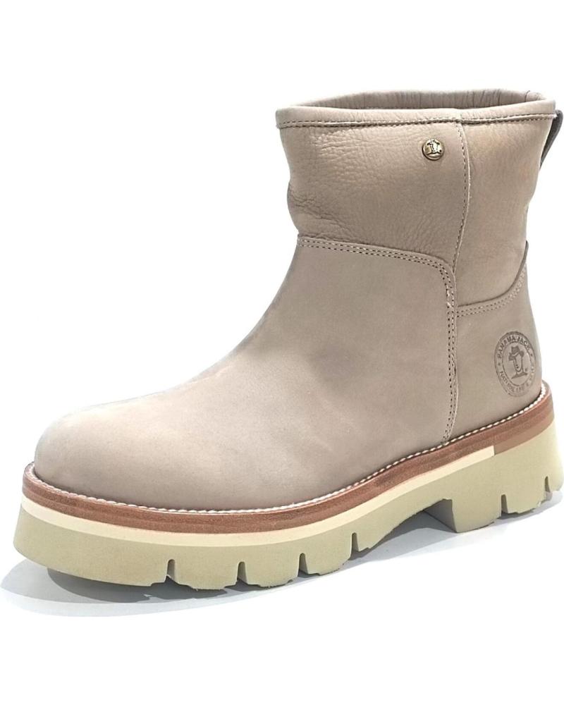 STIVALETTO PANAMA JACK LAIA B5 IN NABUK IMPERMEABILE CRUDO CON FODERA IN PELLICCIA CRUDO