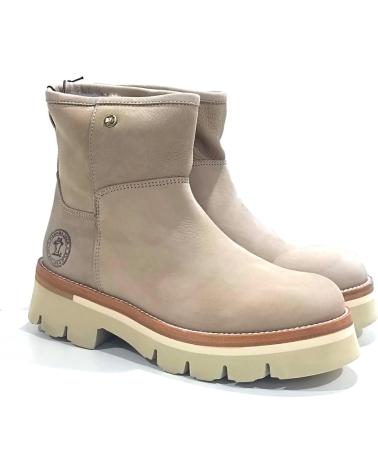 STIVALETTO PANAMA JACK LAIA B5 IN NABUK IMPERMEABILE CRUDO CON FODERA IN PELLICCIA CRUDO