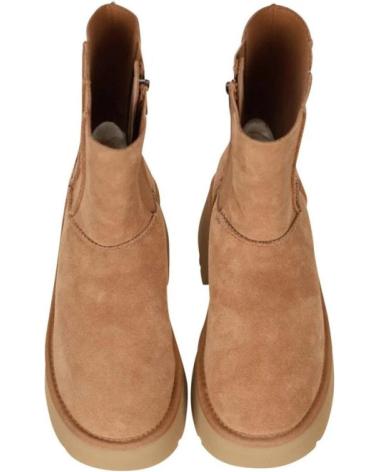 Bottes UGG  pour Femme BOTAS PLANAS W CLASSIC TWIN SEAM NEW MUJER CUERO  MARRóN