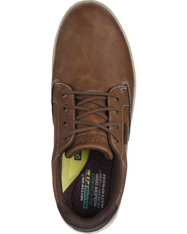 SKECHERS GARLAN-PRYOR 205234 MEN'S CASUAL COMFORT SNEAKERS BROWN MARRóN