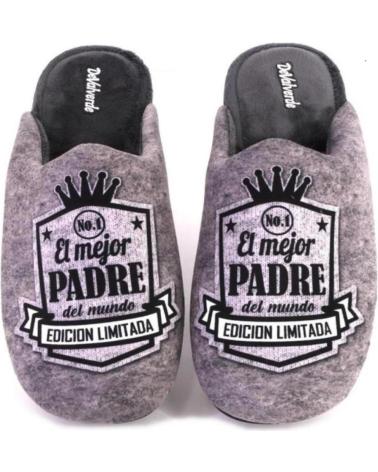 Pantofole DEVALVERDE  per Uomo ZAPATILLA HOGAR PARA HOMBRE 3533 COLOR  GRIS