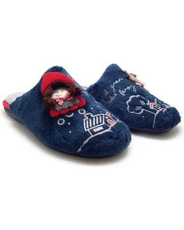 Hausschuhe DEVALVERDE  für Damen ZAPATILLA HOGAR PARA MUJER 6070 COLOR  MARINO