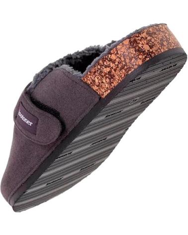 isotoner DESCALZA CON VELCRO GRIS