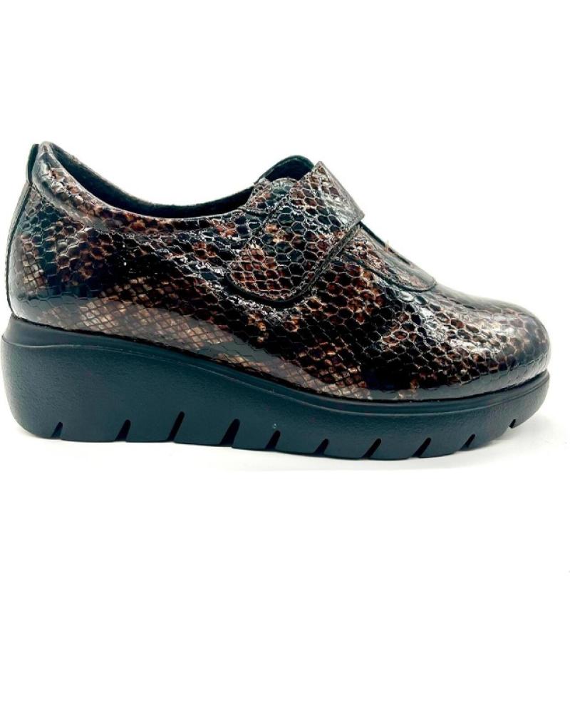 Chaussures D`CUTILLAS  pour Femme ZAPATO VELCRO DOCTOR CUTILLAS CUNA 4 CM  MARRóN