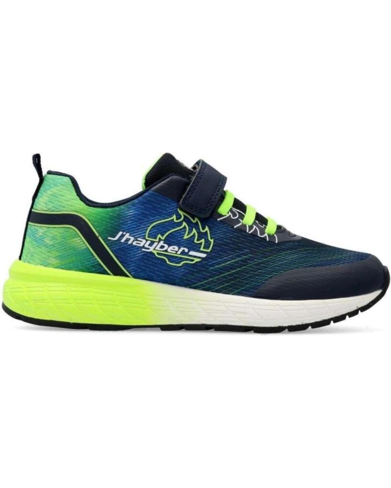 girl and boy Trainers JHAYBER J´HAYVER RINTA NAVY  AZUL-AMARILLO FLUOR