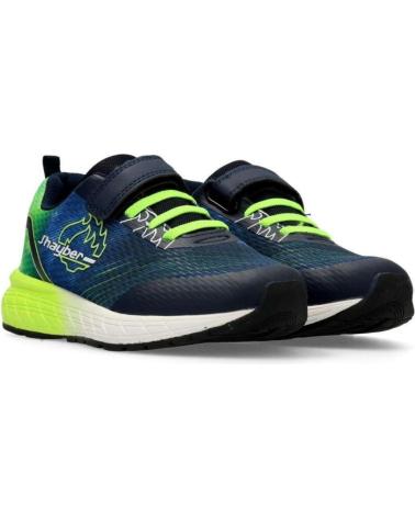 girl and boy Trainers JHAYBER J´HAYVER RINTA NAVY  AZUL-AMARILLO FLUOR