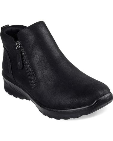 SKECHERS BOTINES PLANOS MUJER FALL IN BLOOM NEGRO