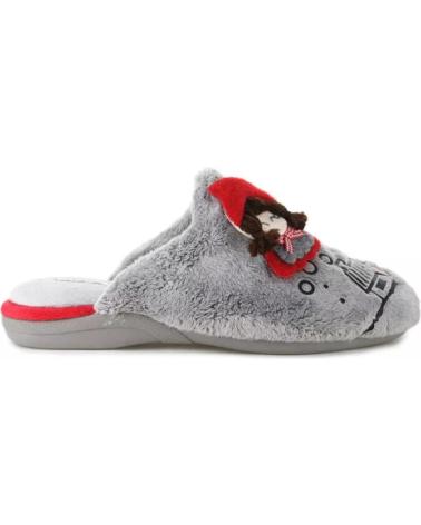 Calzado de casa DEVALVERDE  de Mujer ZAPATILLA HOGAR PARA MUJER 6070 COLOR  GRIS