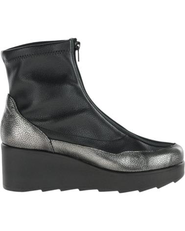 Botines JOSE SAENZ  de Mujer BOTINES PLATAFORMA  IGEA METAL ACERO LICRA CREEP NEGRO