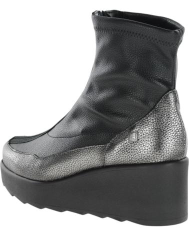 Botines JOSE SAENZ  de Mujer BOTINES PLATAFORMA  IGEA METAL ACERO LICRA CREEP NEGRO