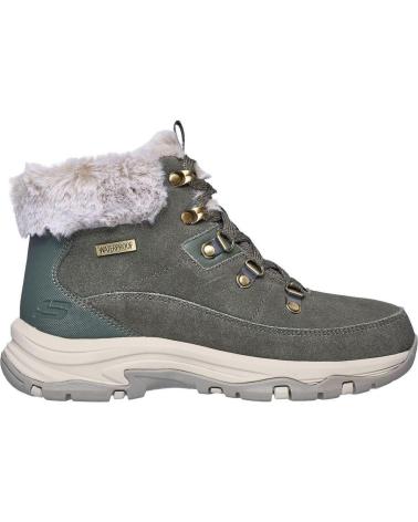 Botines SKECHERS  de Mujer 167882 TREKKING DE MUJER ANTE SERRAJE  KAKI