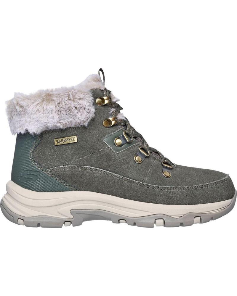 Botines SKECHERS  de Mujer 167882 TREKKING DE MUJER ANTE SERRAJE  KAKI