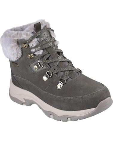 Botines SKECHERS  de Mujer 167882 TREKKING DE MUJER ANTE SERRAJE  KAKI