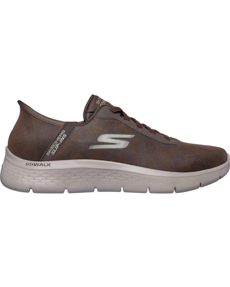 Esportes  de Homem SKECHERS 216326 ZAPATILLAS CASUAL DE HOMBRE SLIP INS MARRON