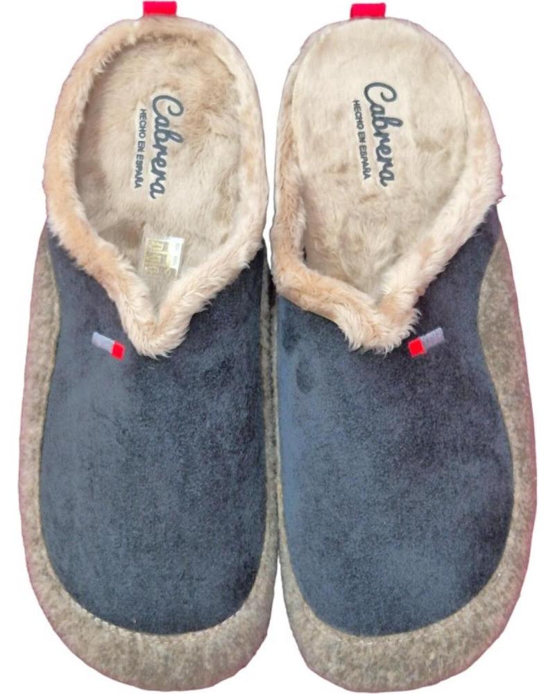 Pantoufles CABRERA  pour Homme ZAPATILLAS DE CASA DESTALONADAS GRIS  BAMARA GRIS