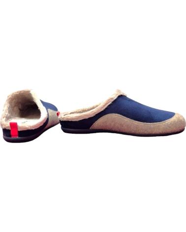 Pantufas CABRERA  de Homem ZAPATILLA DE CASA DE TELA CON SUELA DE GOMA  MARINO