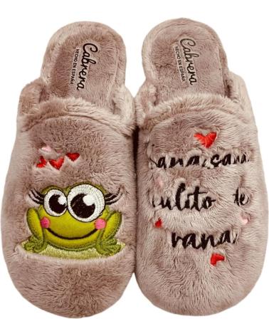 Calzado de casa CABRERA  de Mujer ZAPATILLAS DE CASA RANA  VISON MONTBLANC