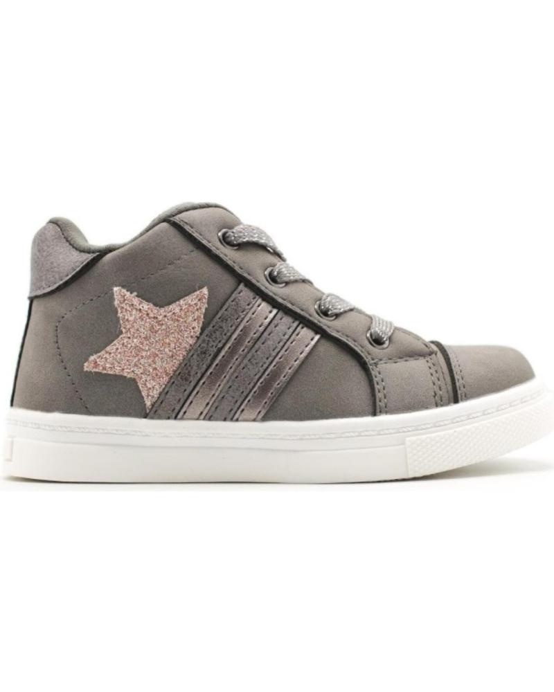 Zapatos BUBBLE BOBBLE  de Niña ZAPATO ABOTINADO BUBBLE PARA NINA C1180 COLOR GRIS  PLOMO