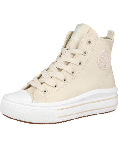 Sneaker XTI  für Mädchen 151065 ZAPATILLAS ALTAS EN PIEL SINTETICA  BEIGE